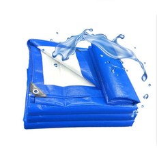 [팝잇미디어]고퀄 방수포 타포린 캠핑 3x4m 바닥시트 양면 그늘막, 블루3x4m