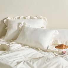 데시뉴 뉴노멀 항균 홑겹 프릴 베개커버 2개 세트