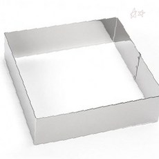 제과 제빵 무스 케이크 제작 스테인리스 사각 조립형 높이 조절 가능 틀 가정용, 1개