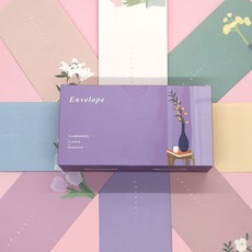 [쀼샵] 핑크풋 가로봉투 용돈 세뱃돈 플로망스 편지 봉투 1p, 상세페이지 참조, 상세페이지 참조