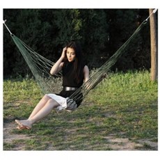 야영 캠핑 베드 녹색 해먹 침대 잠자리 아늑한침대 200x80cm 95366PC 1(pc)