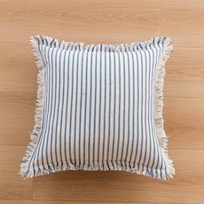 [ 1093111 ] 장식용 스트라이프 쿠션 커버 홈 데코/디자인 케이스/커버 실내 농가 햄튼 해안 보헤미안 클래식(블루 76.2x127.2cm(30x50인치), [ 1093111 ] 장식용 스트라이프 쿠션 커버, 홈