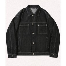 트릴리온 TRILLION 워싱 스티치 데님자켓 BLACK TRSJK01BK 319714