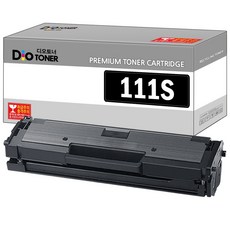 삼성 MLT-D111S 토너 호환 SL-M2027 M2077F M2078F M2074F M2024 M2029W M2079FW 레이저프린터, 1개, 검정