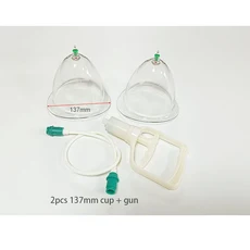 대형 가슴 확대 펌프 리프팅 흡입 컵 탄력 바디 마사지 액세서리 기기 부항, 02 137mm cup w gun
