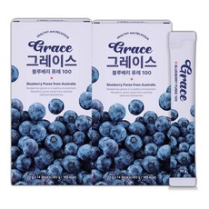 그레이스 블루베리 퓨레 100% 안토시아닌 스틱 홈쇼핑, 2개, 280g