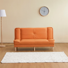 엘티제이 편안한 2인용 소파침대 접이식 3인용 소파베드 L006, 오렌지