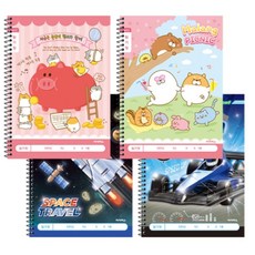 아이비스 초등슬림일기장 넓은칸 10줄 28매 스프링노트 초등학습노트, 여_랜덤1개