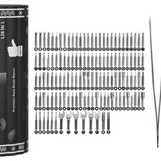 정밀 드라이버 자기 비트 휴대 멀티 전문 수리 핸드 툴 키트, 1개, 1. 128 in 1