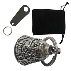 자전거 라이더를 위한 오토바이 열쇠 고리 윙 휠 디자인 럭키 벨 합금 키체인