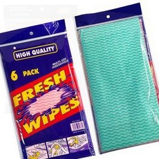 주방 다용도 타올 극세사 흡수력 청소 행주 닦기 주방 마감, 1개, ku D006B후레쉬타올6P(색상랜덤)