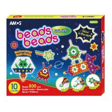 AMOS 阿摩斯 益智水拚珠太空主題拼圖 安全無毒 訓練手眼協調 激發想像力, 1個