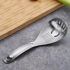 다용도 304 스테인리스 스틸 주방 슬롯 서빙 스푼 손잡이 구멍, Style A, 1개