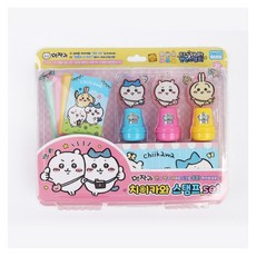 아이윌컴퍼니 먼작귀 치이카와 스탬프 3종 세트, 랜덤 발송, 1세트