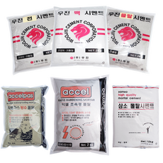 2kg 10kg 시멘트 몰탈 방수 급결 초속경 백시멘트 보수용 가정용 미장용 소포장 대용량, 4. 악셀방수몰탈2kg, 1개