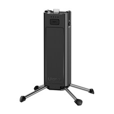 Ulanzi Osmo Pocket 3 續航手柄 隱藏腳架 應急充電，延長拍攝時間，內建隱藏腳架，人體工學握持, 1個, Ulanzi PK-12 Pocket 3 小短腿續航手柄
