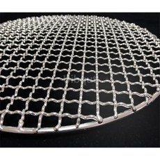 304 스테인레스 스틸 스틱 바베큐 액세서리 그릴 베이컨 로스트 라운드 메쉬 그물 도구 (색상-25cm)