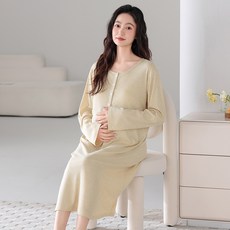 Ambition 임산부 수유 원피스 잠옷 홈웨어