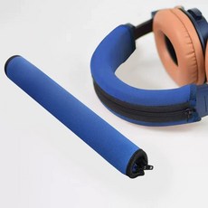 블라스터X H5 블라스터X 통기성 DowiTech 교체 헤드셋 헤드폰 호환되는 쿠션 헤드폰, 1, W. 블루 헤드밴드 지퍼 커버 한 개