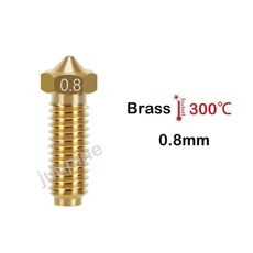 Anycubic Kobra 3 콤보 핫 엔드 노즐 0.2 0.4 0.6 0.8 Anycubic Kobra3 예비 부품 액세서리 용 경화 강철, 04 3pcs, 09 Brass 0.8