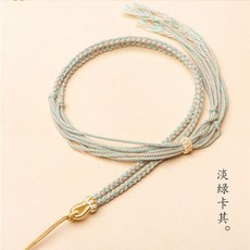 手工編織 吊墜 掛繩 項鍊繩DIY, 淡綠卡, 1個