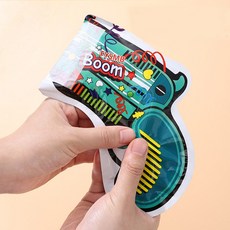 폭죽총 에어팝 종이꽃가루 컨페티건, 랜덤색상