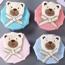 클린프로젝트 정전기방지 귀여운 곰돌이 원형 손잡이커버 방문커버 방문손잡이 문고리커버 문콕방지B.H, 핑크_1개