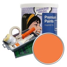 노루페인트 팬톤 외부용 실외 저광 페인트 1L 세트, 17-1360 Celosia Orange, 1000ml, 1개