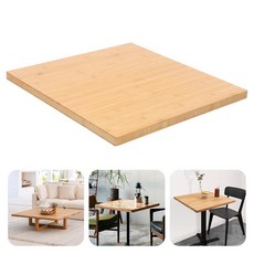 OLenyer 24\" x 25\" Butcher Block Countertop 1.2 Inch Thick Solid Bamboo Desktop Replacement Table