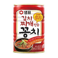 샘표 김치찌개전용 꽁치 통조림 캔 한끼뚝딱, 4개, 400g