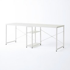 블루밍홈 베이직 2인용 컴퓨터책상, 화이트