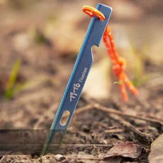 텐트팩 티타늄팩 초경량 차박 캠핑 타프 단조팩 6개, 상세페이지 참고, 티탄 V형 펙 스톤워시 1개