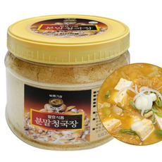 완전식품 발효식품 뚝배기표 분말 청국장, 500g, 2개
