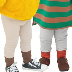 KKAKKUNGNORITER 孩童款羅紋內搭褲 2入