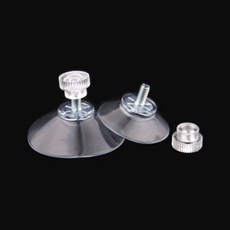 [다옴하우스] 나사형 압축 후크 현관 욕실 주방 걸이 벽걸이 흡착판 흡착패드 큐방 흡착기 유리용 큐방(4P), 투명, 4개