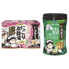 하쿠겐어스 좋은 온천 여행 니고리 탄산탕 눈 쌓인 등불의 숙박 16개입 + 숲 향 600g 보틀, 1세트