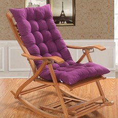 흔들의자 방석 안락의자 쿠션 리클라이너 휴식 스윙체어 좌식 시트 고정 스트랩 보온 등받이, 48x120cm, 1개, 퍼플