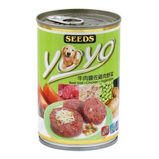 惜時 YOYO 愛犬機能餐罐, 375g, 24個, 牛肉醬佐雞肉野菜