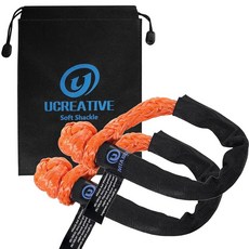 Ucreative 합성 소프트 섀클 1.3cm x 55.9cm(1/2인치, 주황색