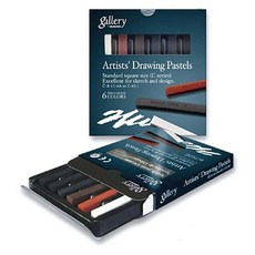 꿈꾸는비 드로잉 파스텔 6색 사각파스텔