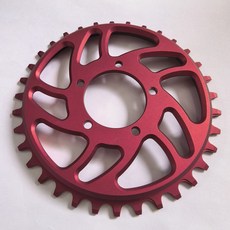 픽시 로드 Bafang BBSHD 체인링 32T-34T-36T 좁은 와이드 디자인 미드 드라이브 링 1-11 속도 체인과 호환 가능, [04] 34T-Red