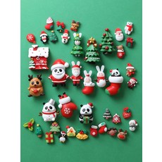 크리스마스 테마 3D 피규어 냉장고 자석 귀여운 데코 마그넷 인테리어 꾸미기 소품, 크리스마스선물들고