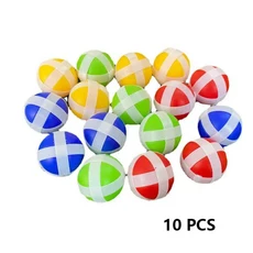 10pcs 몬테소리 다트 보드 스티커 볼 3.4cm 부모-자식 대화 형 장난감 편안한 던지기 및 잡기 게임 어린이, 01 하얀색
