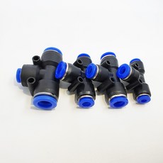 별도표기 PTG10-6 10mm-6mm 3구 변환피팅 이경 카플러 원터치피팅 10미리 6미리 유공압 퀵 커넥터 에어 호스, 1개
