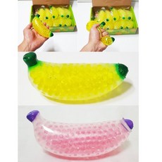 어린이 촉감놀이 스퀴시 바나나 말랑이 장난감 스트레스, 1개, 상세페이지 참조