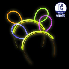 로앤제이 야광봉 야광 소품 스틱 팔찌 클럽 콘서트 축제 할로윈 파티용품, 머리띠, 1개