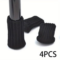 4/8/16PCS 의자 다리 양말 미끄럼 방지 패드가있는 높은 탄성 바닥 보호대두꺼운 캡 가구 패드 커버 세트, [04] black-4pcs