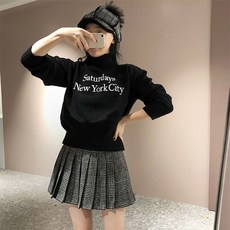 투솜 겨울 골프스커트 도톰 잔체크 주름치마바지 여성겨울스커트 여자 가을 골프 골프웨어 의류