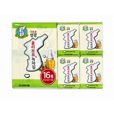 지도표 성경 올리브유&녹차 도시락김 4g*16봉, 1개, 64g, 올리브유녹차 1개, 64g, 올리브유녹차