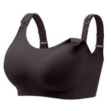 [ 1173158 ] 엔젤후드 여성용 심리스 수유 브라 와이어 프리 풀 커버리지 티셔츠 추가 연장 포함 블랙